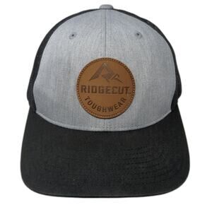Ridgecut Toughwear Snapback Trucker Hat Black One Size Adjustable Mesh Back